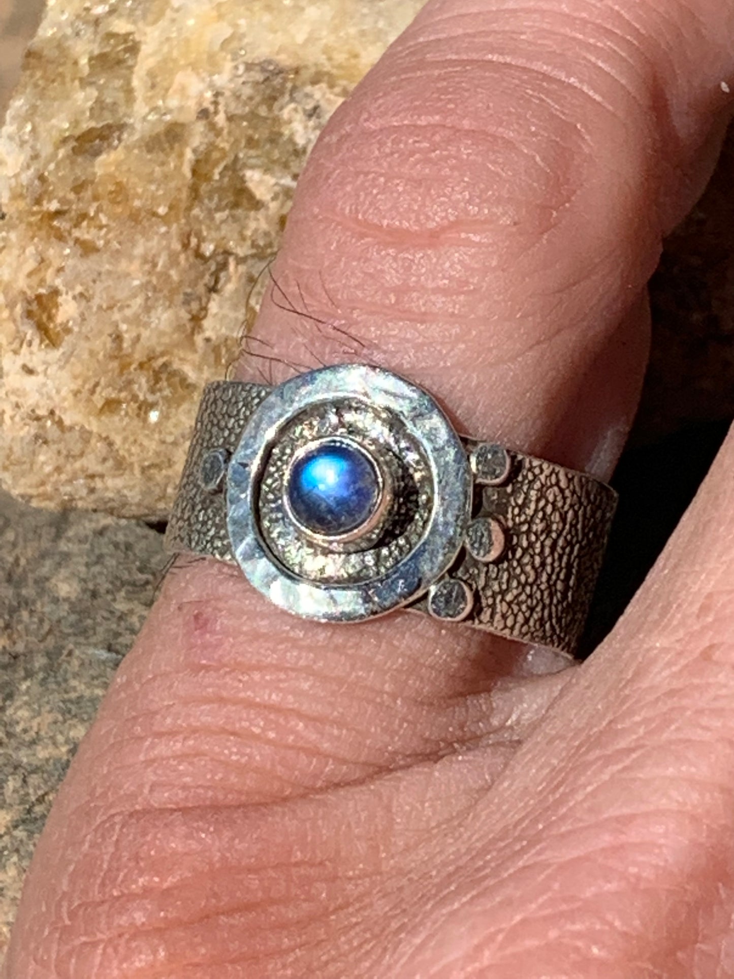 Labradorite ring