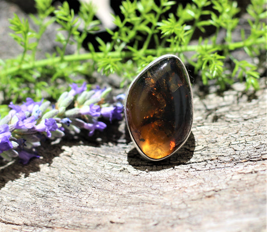 Mexican amber ring