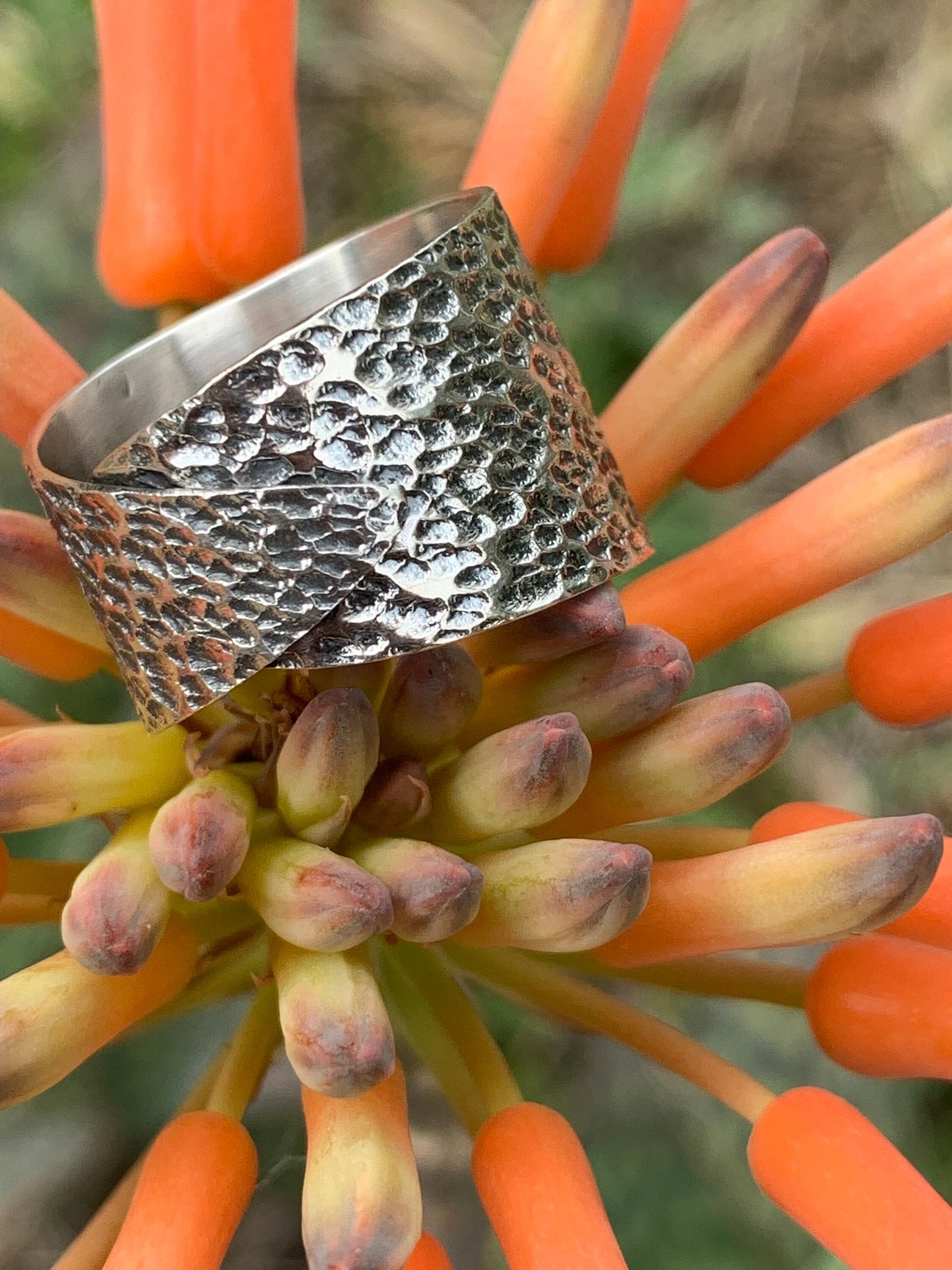 Adjustable Peridot ring