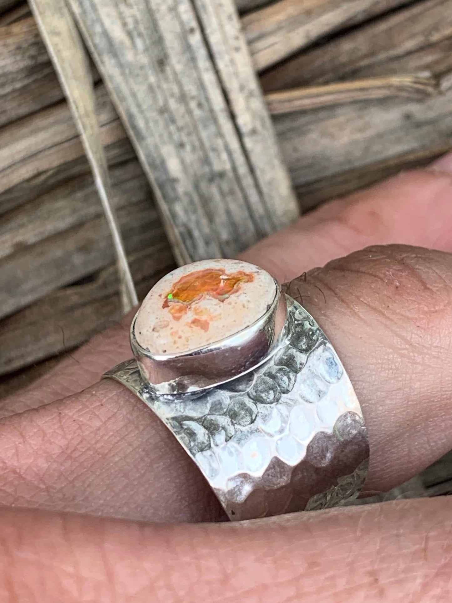 Adjustable Opal ring