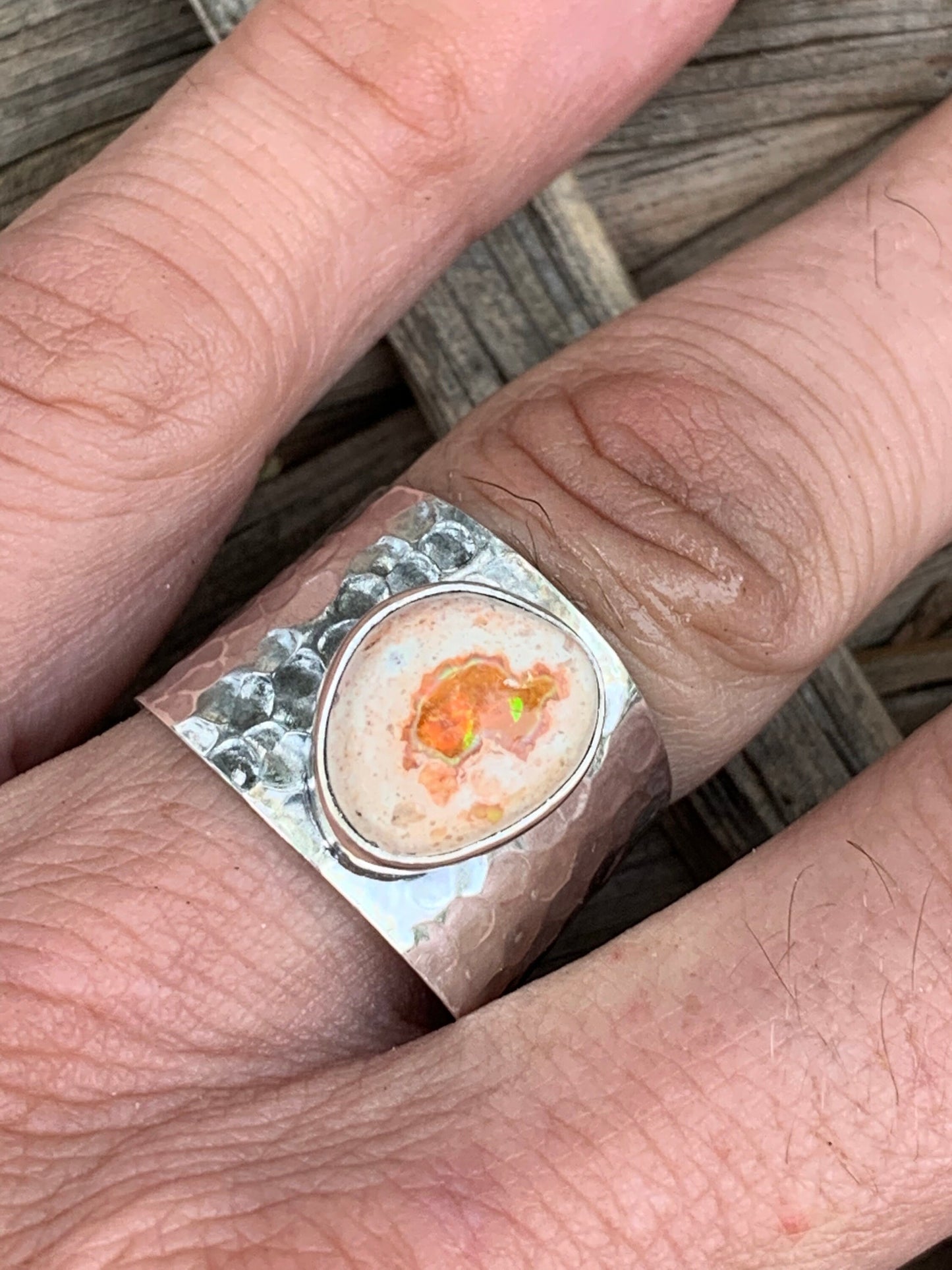 Adjustable Opal ring